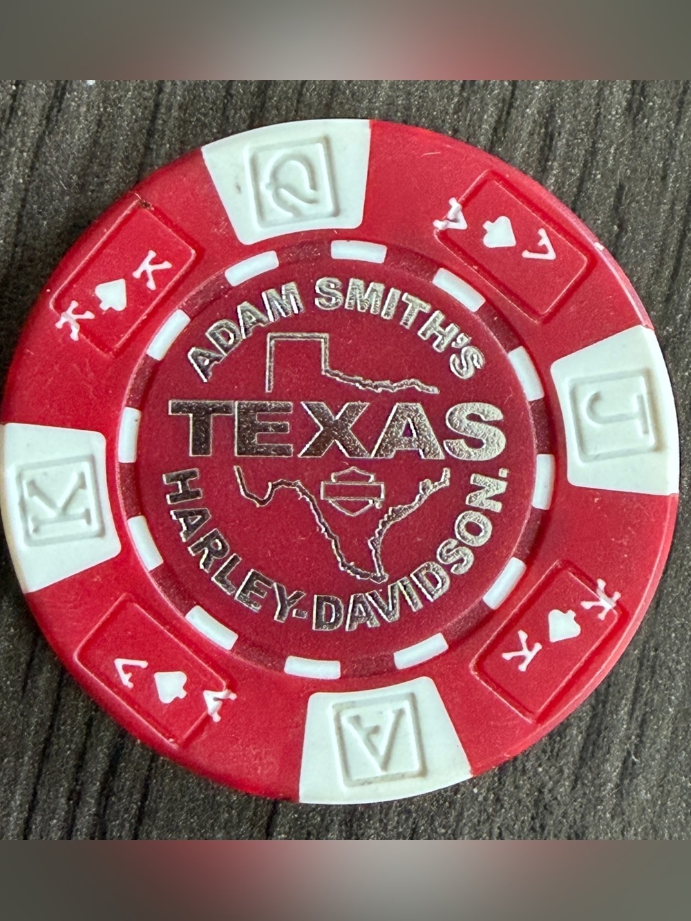 Collectible Harley Davidson Poker Chip Adam Smith’s Harley Bedford, Tx